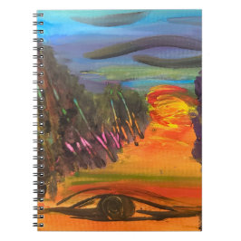 Soulful Horizon Hand Painted Design Notitieboek