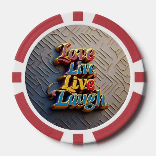 "Soulful Living Inspiration" Poker Chips (Voorkant)