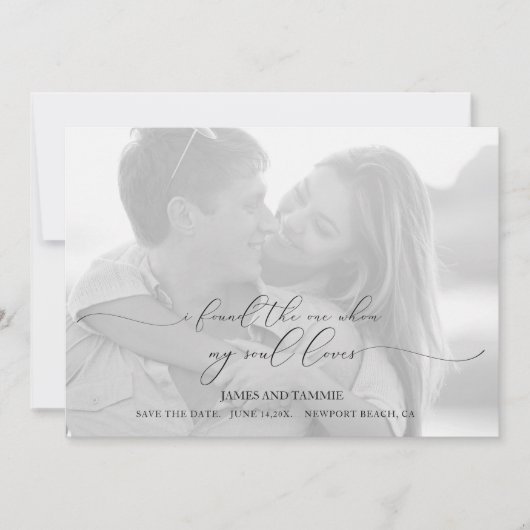 Soulful Love Save the Date Card (Voorkant)