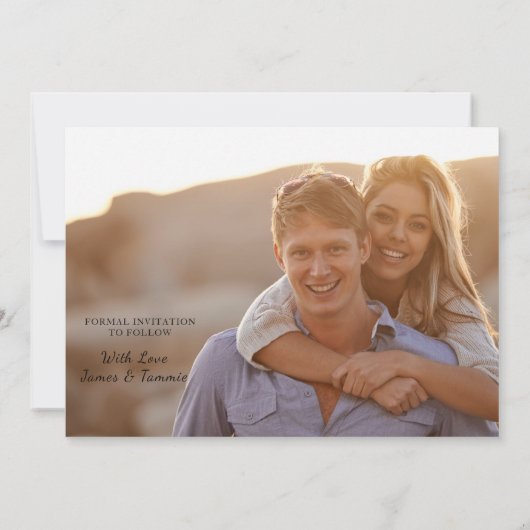 Soulful Love Save the Date Card (Achterkant)