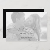 Soulful Love Save the Date Kaart (Voorkant / Achterkant)