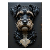 Soulful Terrier Relief Perfect Poster (Voorkant)