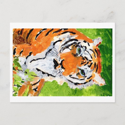 Soulful Tiger briefkaart (Voorkant)