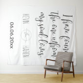 Soulful Union Customizable Wedding Backdrop Wandkleed (In Situ (horizontaal))