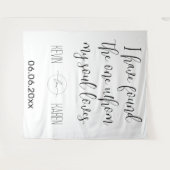 Soulful Union Customizable Wedding Backdrop Wandkleed (Voorkant (horizontaal))