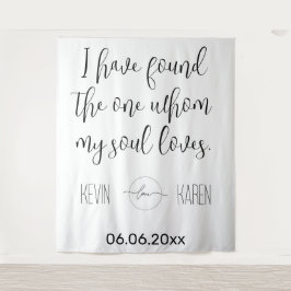 Soulful Union Customizable Wedding Backdrop Wandkleed