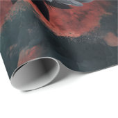 Soulful Warrior, Indiaanse Gothic Skull Cadeaupapier (Rol Hoek)