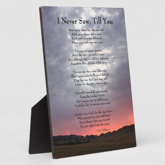 Soulmate California Sunset Photo Plaque Fotoplaat (Zijkant)