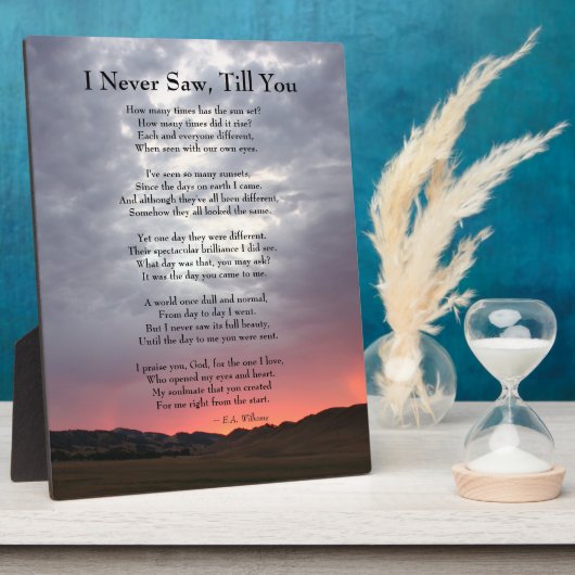 Soulmate California Sunset Photo Plaque Fotoplaat (Zijkant)