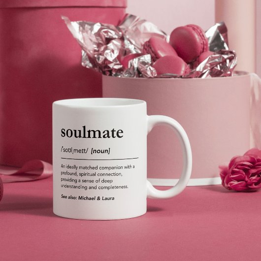 Soulmate definitie aangepaste naam woordenboek koffiemok