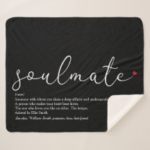 Soulmate Elegant Script Liefde Hart Definitie