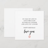 Soulmate en Beste Vriend Verjaardag Kaart (Voorkant / Achterkant)