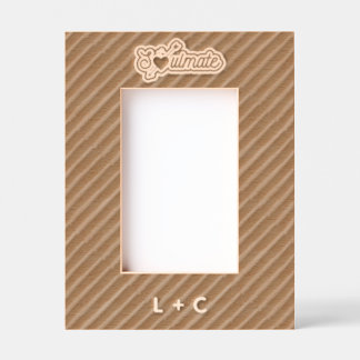 Soulmate Engraved Wood Laser Etched Picture Frame Gegraveerde Lijstjes