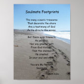 Soulmate Footprint Poster with Poem (Voorkant)