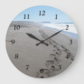 Soulmate Footprint Wall Clock Grote Klok (Voorkant)