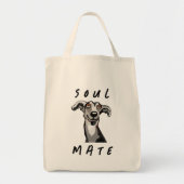Soulmate grappige galgo, whippet, windhond tote bag (Voorkant)