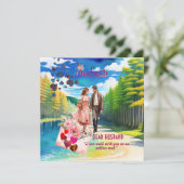 Soulmate man romantische Valentijn fotokaart (Staand voorkant)