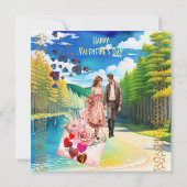 Soulmate man romantische Valentijn fotokaart (Achterkant)