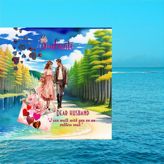 Soulmate man romantische Valentijn fotokaart