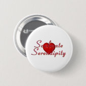 Soulmate Serendipiteit Buttonnen Ronde Button 5,7 Cm (Voorkant /achterkant)
