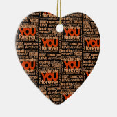 Soulmate Text-versiering Keramisch Ornament (Rechts)