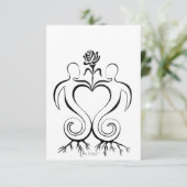 Soulmate Union-uitnodiging Save The Date (Staand voorkant)