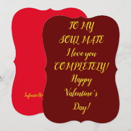 Soulmate Valentijnsdag Card Feestdagenkaart