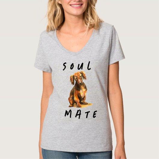 Soulmate-worsthond T-Shirt (Voorkant)