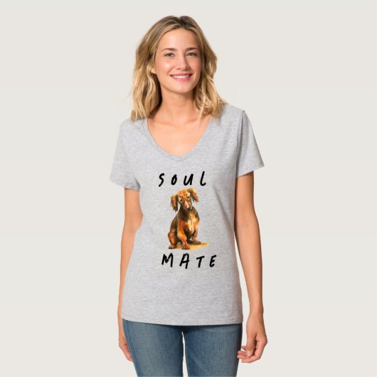 Soulmate-worsthond T-Shirt (Voorkant volledig)