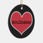 Soulmaten | Gepersonaliseerde Valentijnsdag Keramisch Ornament (Rechts)