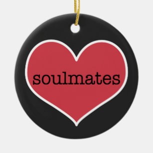 Soulmaten Gepersonaliseerde Valentijnsdag Keramisch Ornament