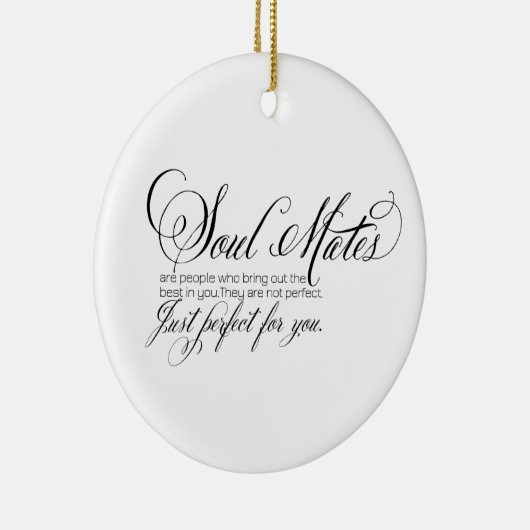 Soulmaten voor kerstversiering keramisch ornament (Rechts)