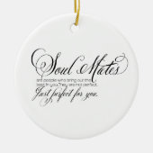 Soulmaten voor kerstversiering keramisch ornament (Voorkant)