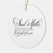 Soulmaten voor kerstversiering keramisch ornament (Links)