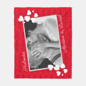 Soulmaten waar ik van hou, jullie persoonlijke fot fleece deken (Voorkant)