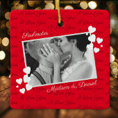 Soulmaten waar ik van hou, jullie persoonlijke fot keramisch ornament