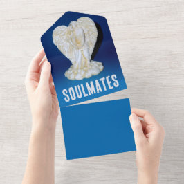 SOULMATES - Alles in één bruiloft uitnodigen All In One Uitnodiging