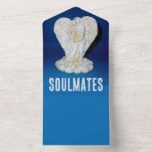 SOULMATES - Alles in één bruiloft uitnodigen All In One Uitnodiging (Binnen)