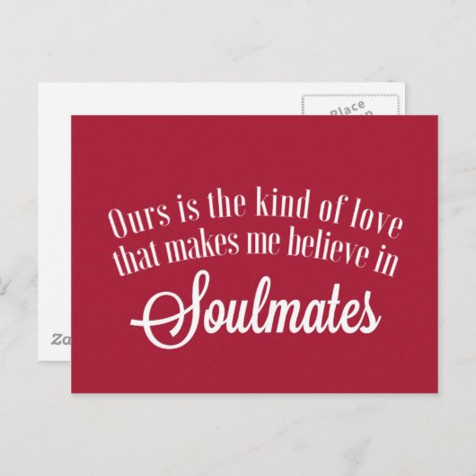 Soulmates-Briefkaart Briefkaart (Voorkant / Achterkant)