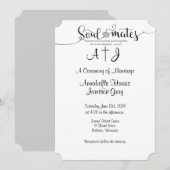 Soulmates Christelijke boodschap bruiloft Kaart (Voorkant / Achterkant)