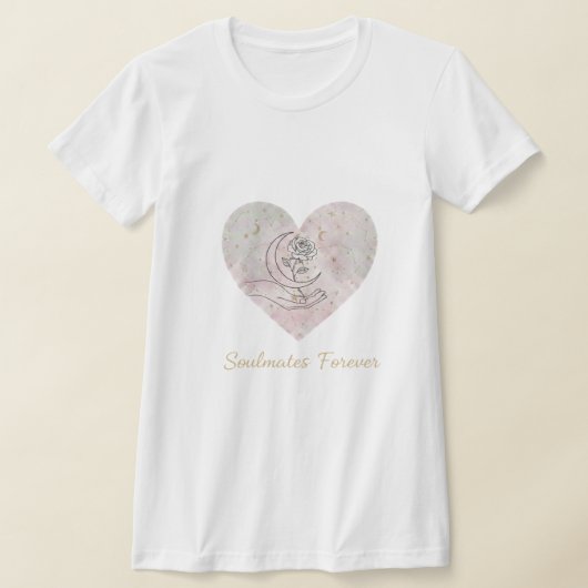 Soulmates Forever T-Shirt - Elegant Rose (Laagn)