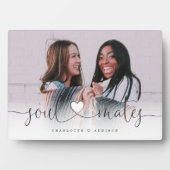 Soulmates Heart Script Best Friends Photo Gift Fotoplaat (voorkant)