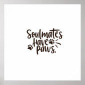 Soulmates hebben poten poster (Voorkant)