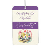 Soulmates houden van paarse vogels luchtverfrisser (Voorkant)