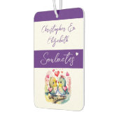 Soulmates houden van paarse vogels luchtverfrisser (Links)