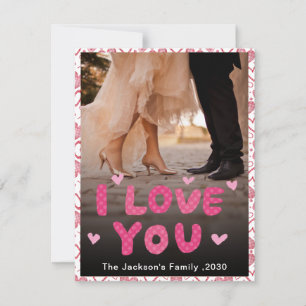 Soulmates I Love You Personated Photo Valentijn Feestdagenkaart