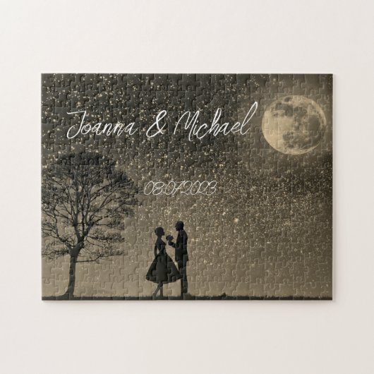 Soulmates Ik hou van je voorstel romantisch Jigzaa Legpuzzel (Horizontaal)