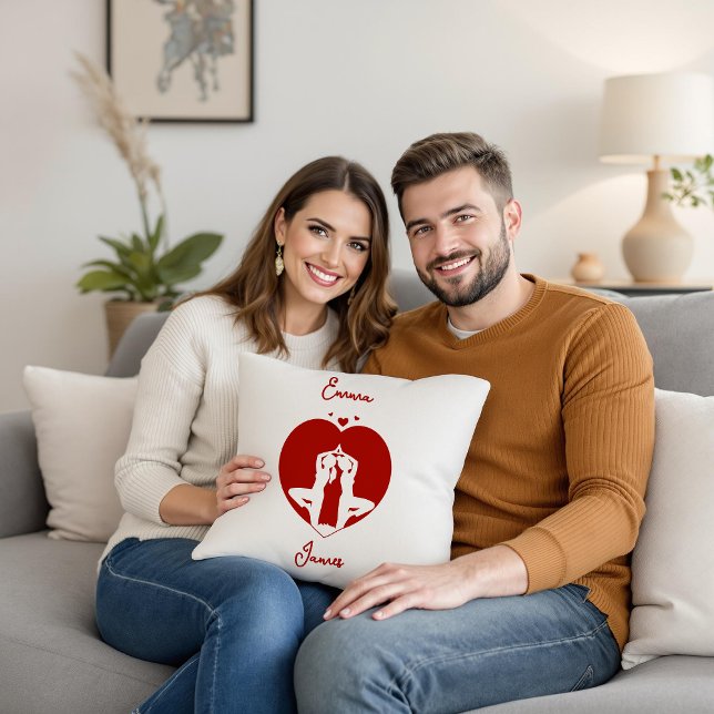 Soulmates in Harmony Gepersonaliseerd Sierkussen (Creator heeft geüpload)