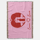 Soulmates in Harmony Gepersonaliseerde Gooi Deken (Voorkant Verticaal)