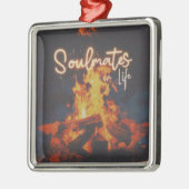 Soulmates in Life mok Metalen Ornament (Links)